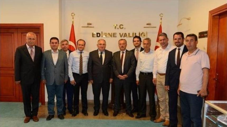 Edirne Valisi &Ouml;zdemir&rsquo;e Ziyaretler S&uuml;r&uuml;yor