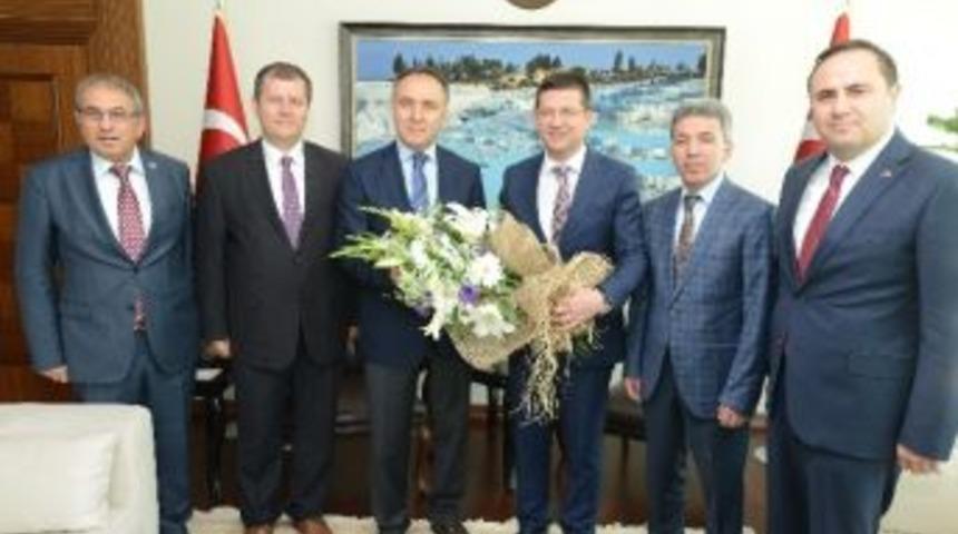 Merkezefendi Belediyesinden Vali Altıparmak&rsquo;a Ziyaret
