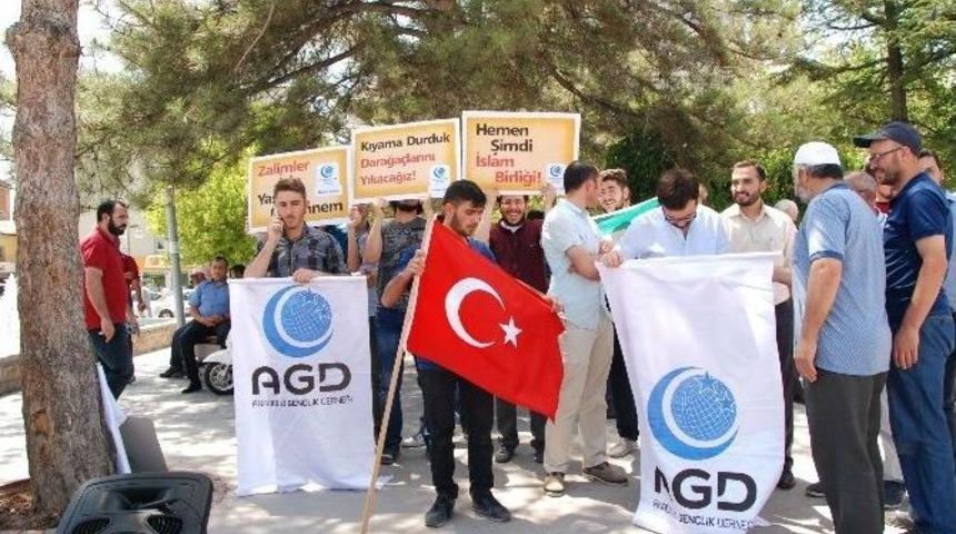 Aksaray&rsquo;dan İsrail Milletvekiline Protesto
