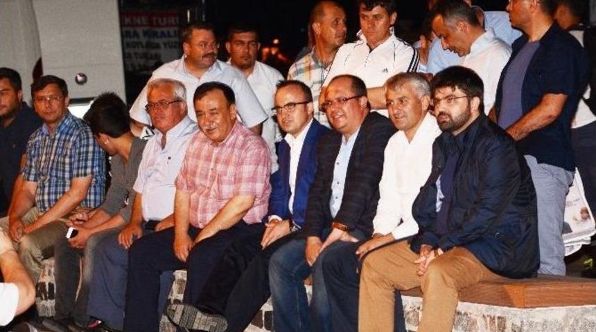 Turan, Sokak Basketbol Maçlarını İzledi