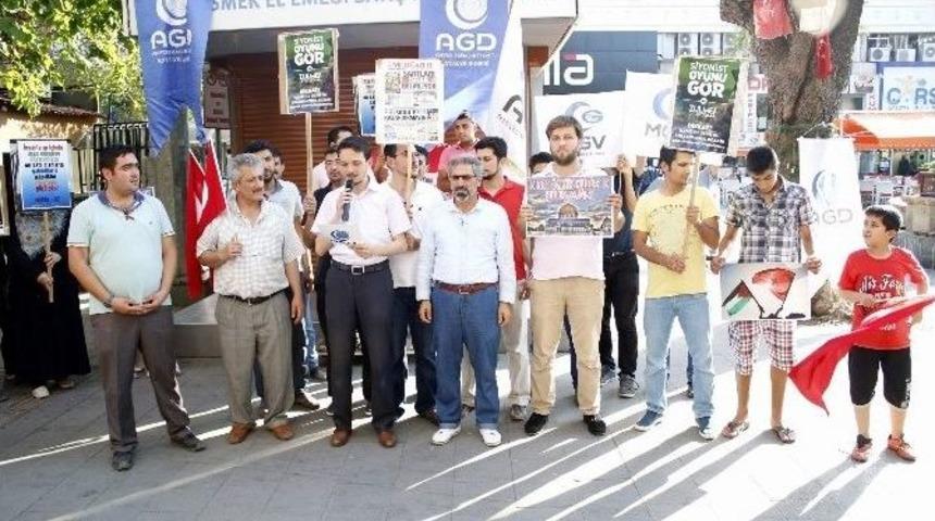 Agd Antalya&rsquo;dan İsrail Protestosu