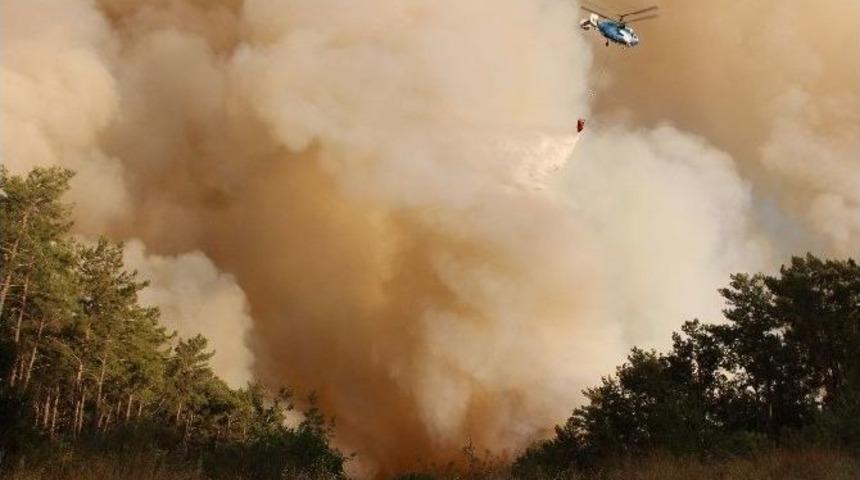 Kumluca&rsquo;daki Orman Yangını Tekrar Başladı