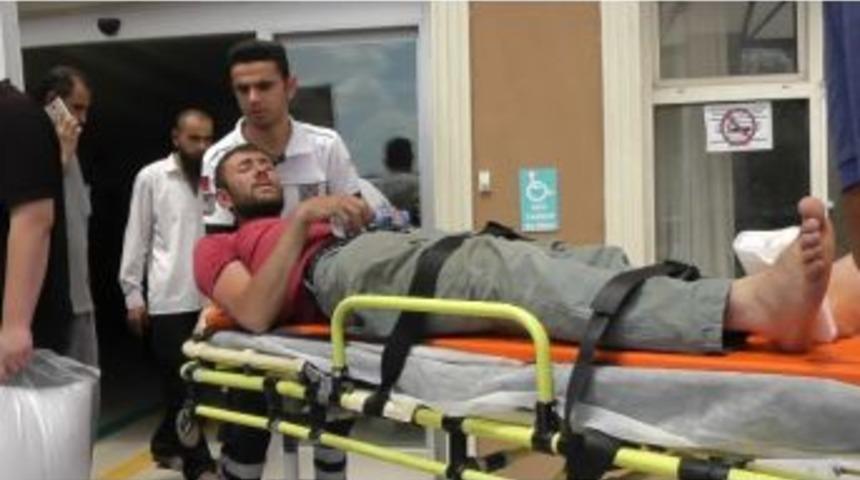 Kulu&rsquo;da İnşaattan D&uuml;şen İş&ccedil;i Hastaneye Kaldırıldı