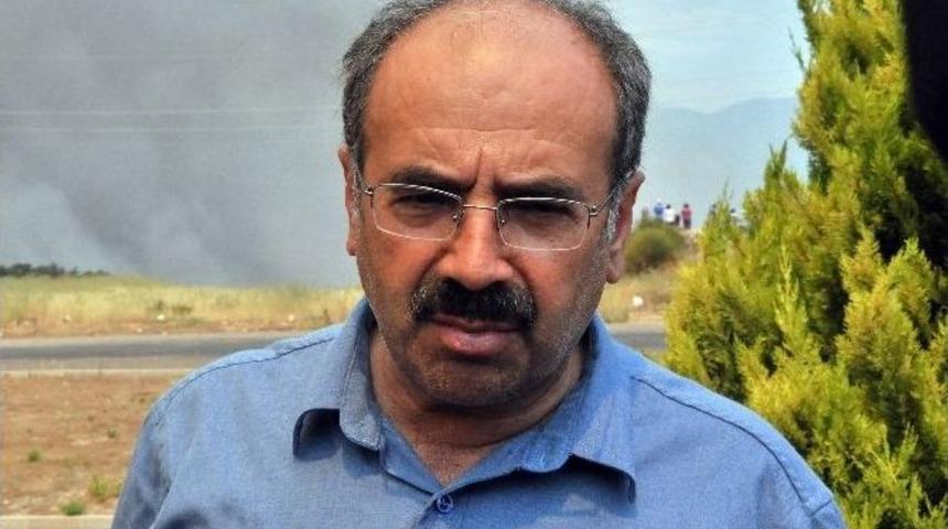 Orman Genel M&uuml;d&uuml;r&uuml; &Uuml;zmez, Yangın B&ouml;lgesinde