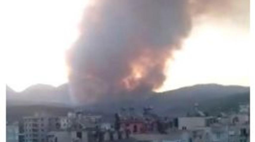 Kumluca&rsquo;da Bu Sabah Yeniden Y&uuml;kselen Alevler Vatandaş Tarafından Kaydedildi