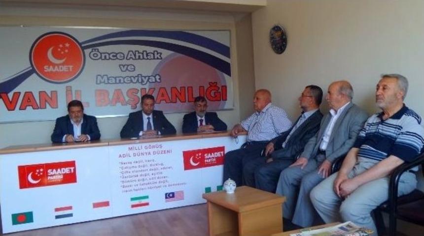 Saadet Partisi Y&uuml;ksekova Raporunu A&ccedil;ıkladı