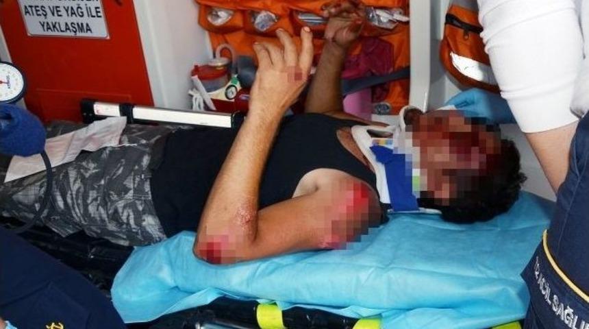 Devrilen Motosikletin S&uuml;r&uuml;c&uuml;s&uuml; Ağır Yaralandı