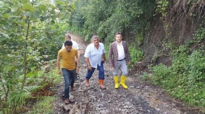 Başkan U&ccedil;ar Heyelan B&ouml;lgesinde İncelemelerde Bulundu