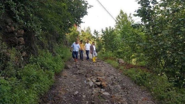 Başkan Uçar Heyelan Bölgesinde İncelemelerde Bulundu