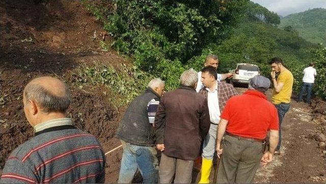 Başkan Uçar Heyelan Bölgesinde İncelemelerde Bulundu