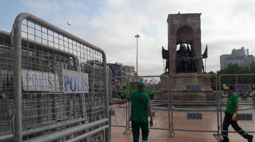 Taksim Meydanı&rsquo;na Bariyerli G&uuml;venlik &Ouml;nlemi