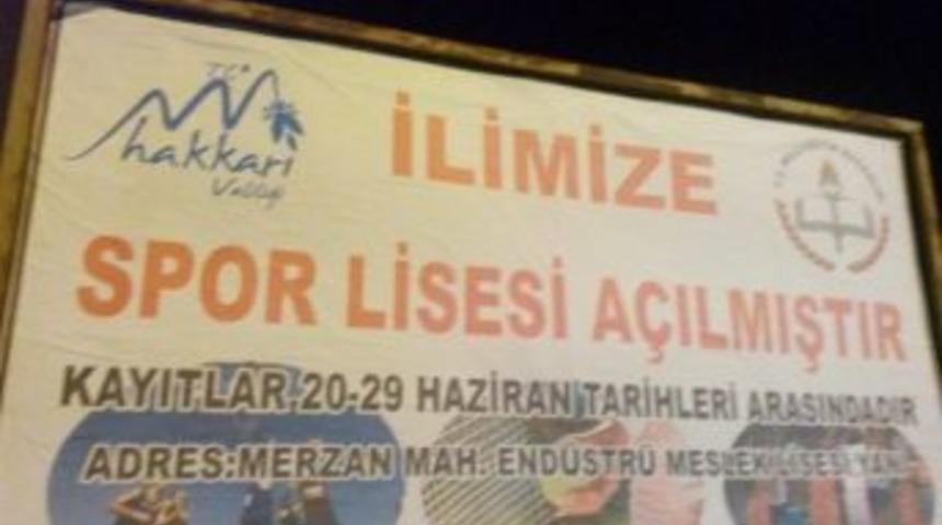 Spor Lisesinin İlk Kayıtları Başladı