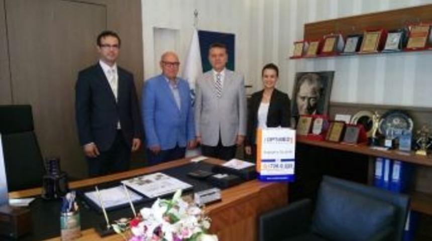 Optimed Hastanesi Başhekimi &Ccedil;alışkan, Başkan Eşkinat&rsquo;ı Ziyaret Etti