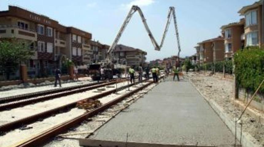 Tramvay Hattının &Ccedil;alışmaları Hızla İlerliyor