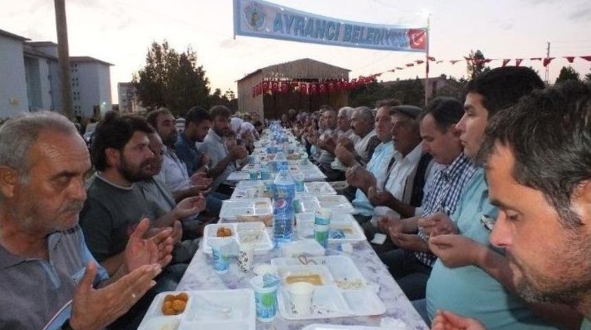Ayrancı Belediyesi’nden İlçe Halkına İftar Yemeği