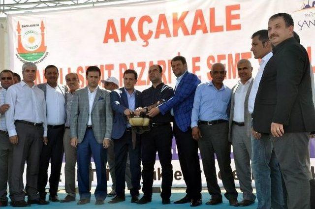 Akçakale’ye Semt Pazarı Ve Spor Kompleksi Temeli Atıldı