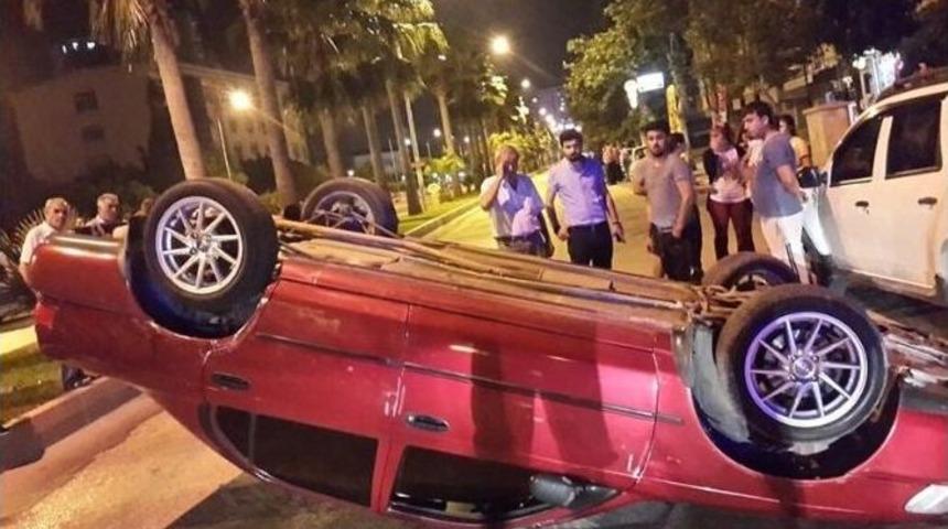 Takla Atan Otomobilin S&uuml;r&uuml;c&uuml;s&uuml; Yaralandı