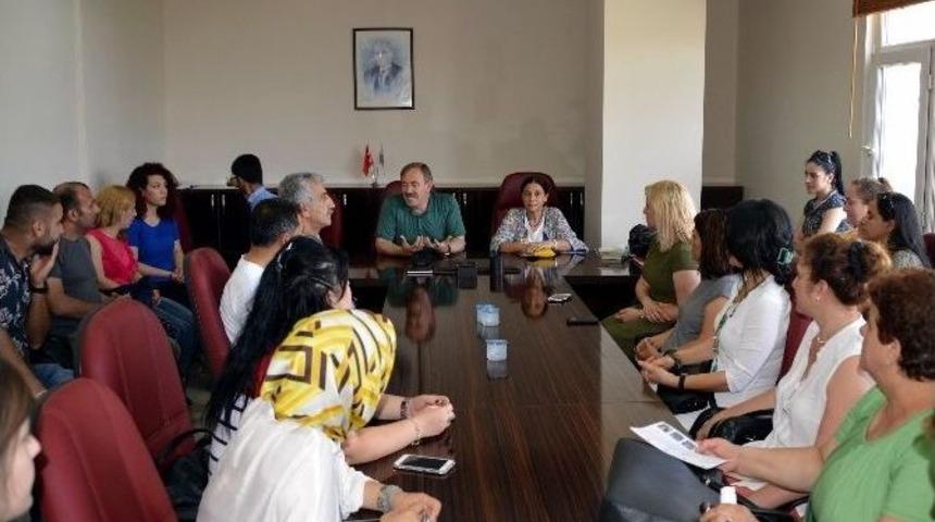 Akdeniz Belediyesi Eş Başkanları, Kurs &Ouml;ğretmenleriyle Bir Araya Geldi