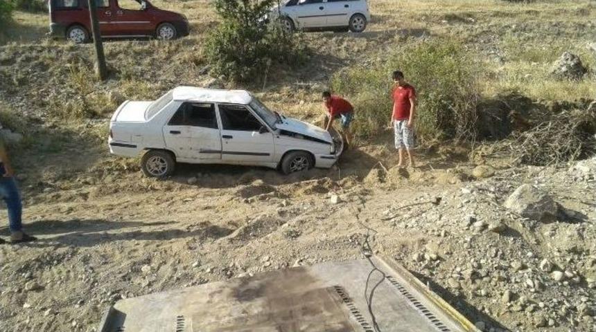 G&ouml;lbaşı&rsquo;ında Otomobil Takla Attı: 1 Yaralı