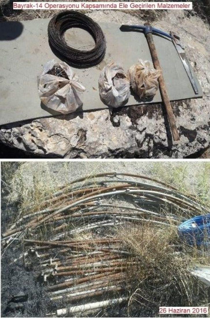 Lice’de Eyp Yapımında Kullanılan Çok Sayıda Malzeme Ele Geçirildi G4