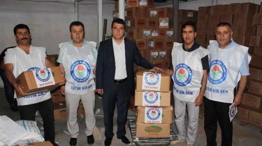 Eğitim-bir-sen&rsquo;den Gıda Yardımı