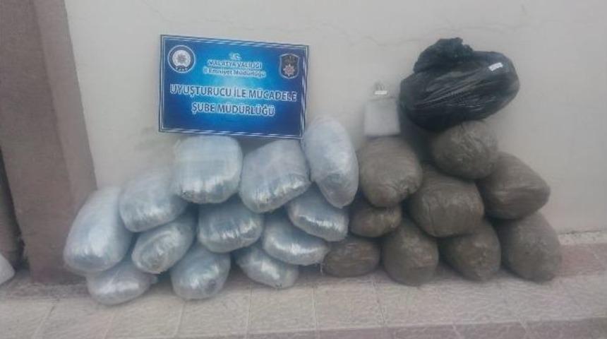 Malatya&rsquo;da 120 Kilo Esrar Ele Ge&ccedil;irildi