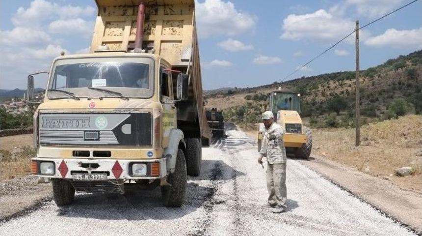 B&uuml;y&uuml;kşehir Yuntdağı&rsquo;nda Yolları Asfaltlıyor