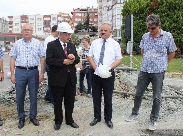 Teski Genel Müdür Yardımcısı Ünal, Sahil Kolektör Hattı İmalatını Yerinde İnceledi