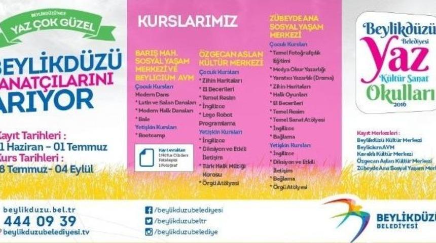 Beylikd&uuml;z&uuml;&rsquo;nde K&uuml;lt&uuml;r - Sanat, Yazın Kurslarla Devam Edecek