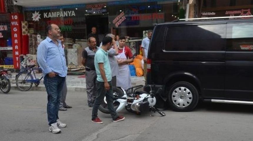 Bafra&rsquo;da Motosiklet Kazası