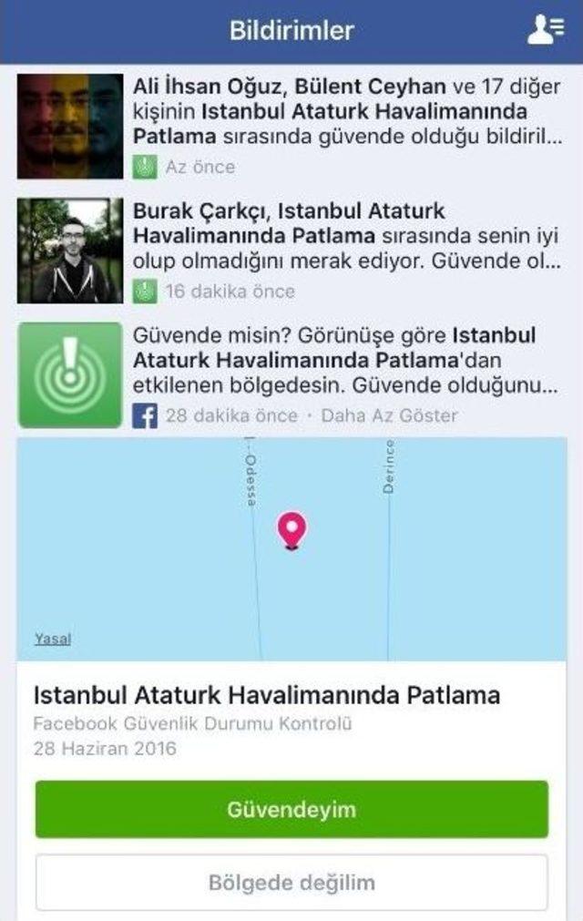 Havalimanındaki Saldırının Ardından Facebook Güvenlik Butonunu Etkinleştirdi