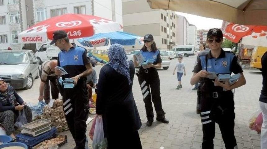 Toplum Destekli Şube M&uuml;d&uuml;rl&uuml;ğ&uuml; Vatandaşları Uyarıcı Broş&uuml;r Dağıttı
