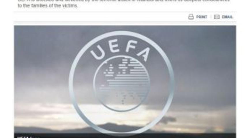 Uefa&rsquo;dan Başsağlığı Mesajı