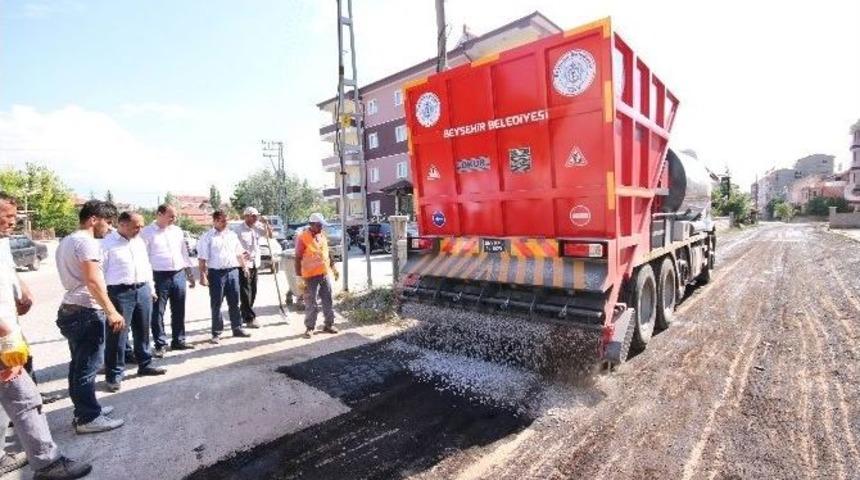 Beyşehir&rsquo;de Soğuk Asfaltta Yeni Teknoloji D&ouml;nemi