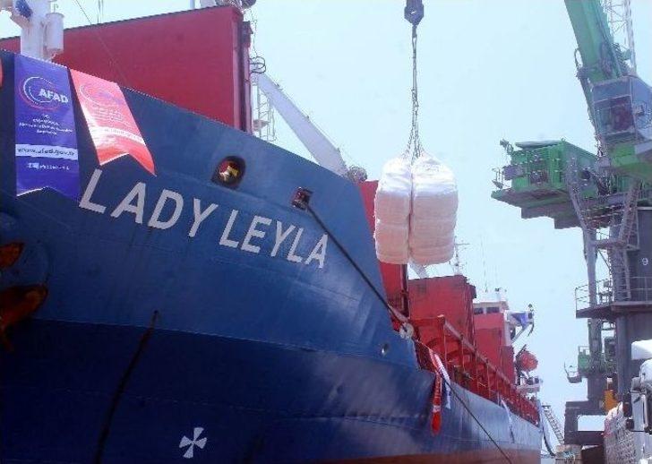 Yardım Gemisi ’lady Leyla’ya Gazze İçin Yükleme Devam Ediyor G4