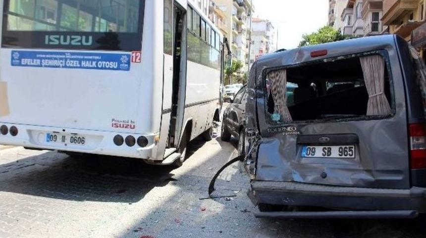 Aydın&rsquo;da Zincirleme Trafik Kazası: 1 Yaralı