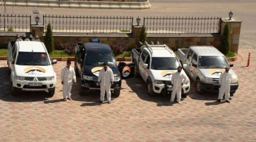 Ağrı Belediyesi İla&ccedil;lama &Ccedil;alışmasına Devam Ediyor