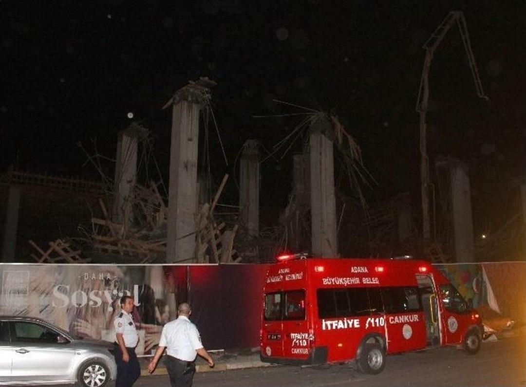 Adana&rsquo;da Bir Avm&rsquo;nin Ek Bina İnşaatında G&ouml;&ccedil;&uuml;k: 7 Yaralı