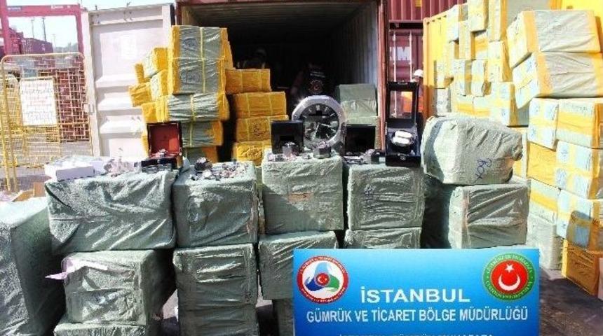 170 Milyon Lira Değerinde Ka&ccedil;ak Saat Ele Ge&ccedil;irildi