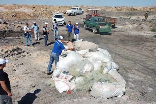 Adıyaman’da, 6 Bin 900 Metre Misina Ağı İmha Edildi