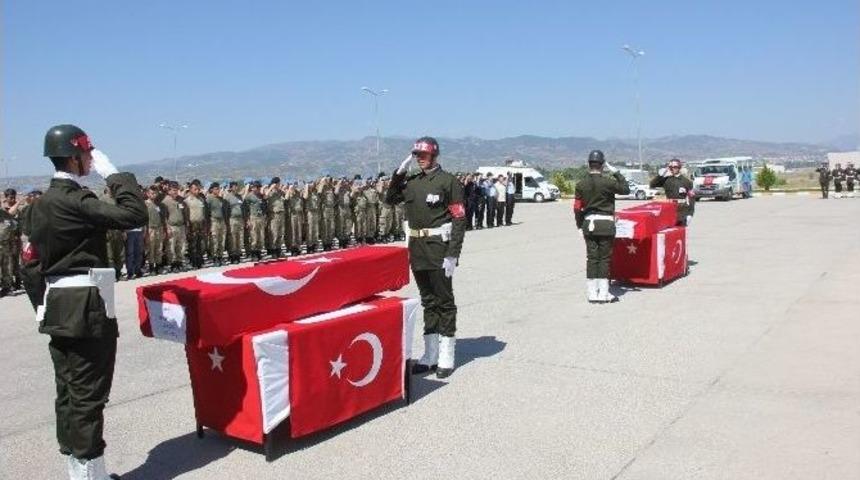 Şehit Askerlerin Naaşları Memleketlerine Uğurlandı