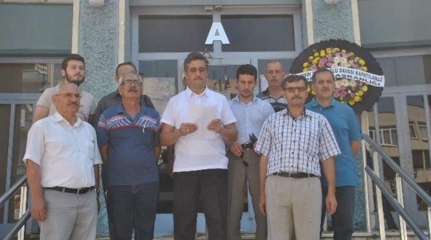 Bbp Aydın İl Teşkilatı, Adliye Kapısına Siyah &Ccedil;elenk Bıraktı