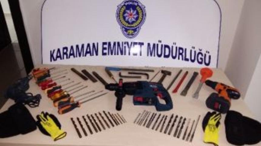 Karaman&rsquo;da Kasa Hırsızları Tutuklandı