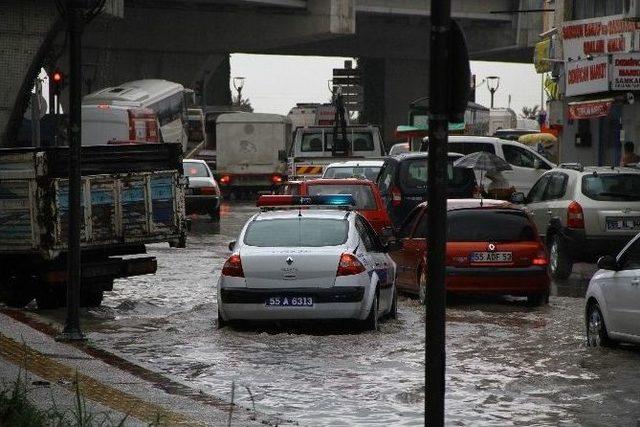 Samsun’da Sağanak Yağış