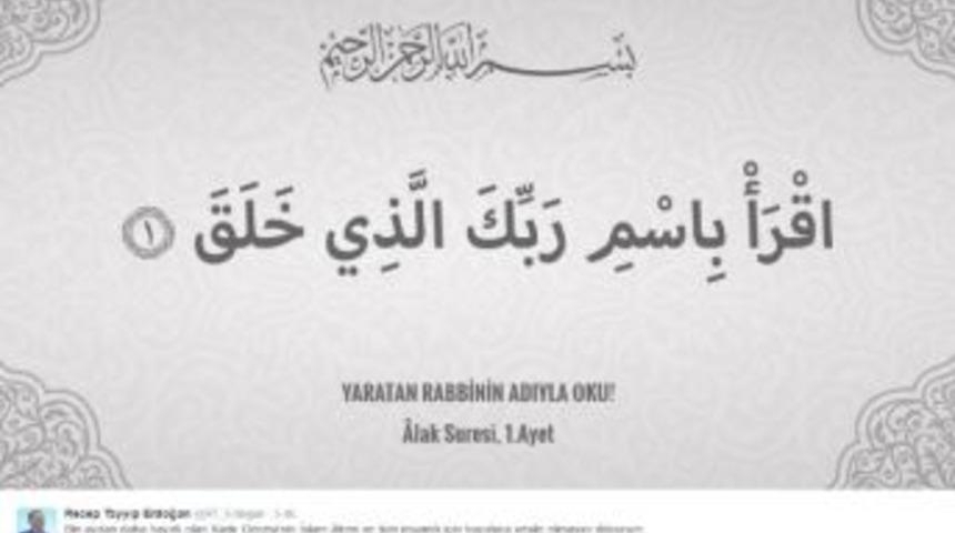 Cumhurbaşkanı Erdoğan&rsquo;ın Kadir Gecesi Mesajı