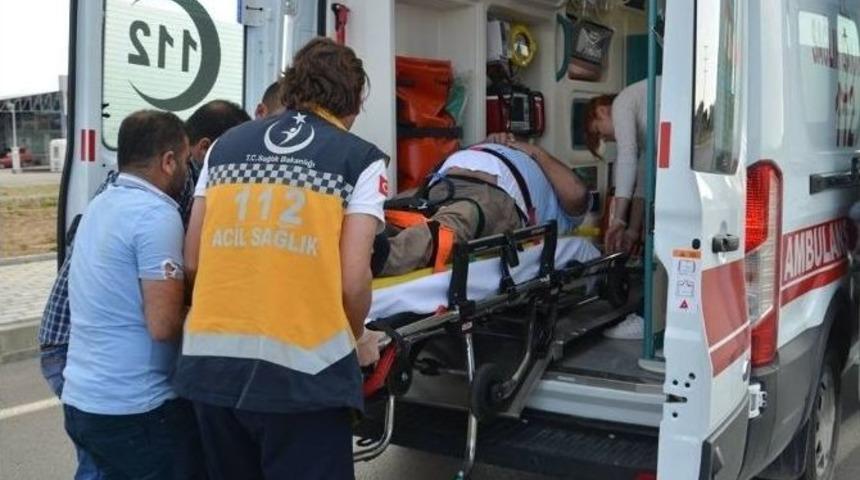 Karaman&rsquo;da Otomobilin &Ccedil;arptığı Engelli Yaralandı