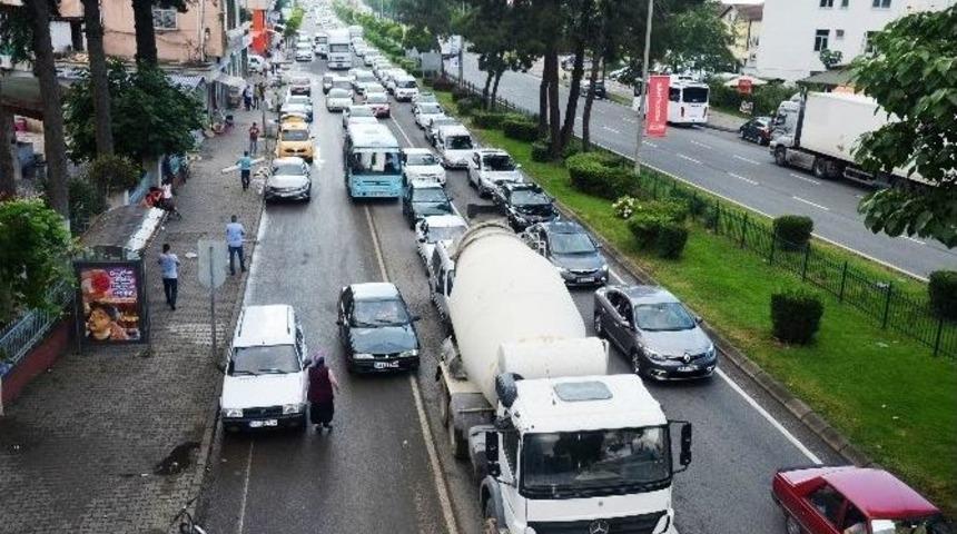 Fatsa&rsquo;da Trafik Yoğunluğu