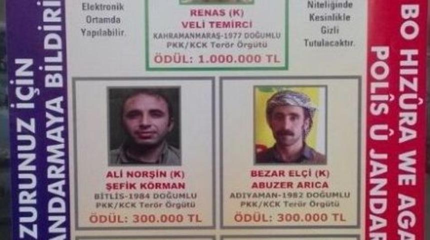 Adıyaman Kırsalındaki Ter&ouml;ristlerin Listesi Yayınlandı