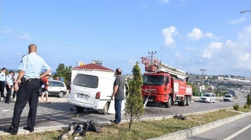 Sinop&rsquo;ta Trafik Kazası: 2 Yaralı