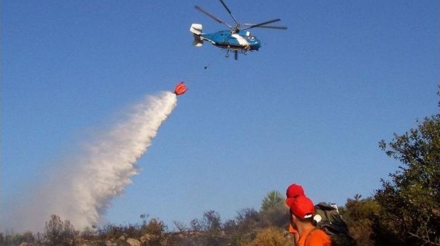 Helikopterler Hava Kararana Kadar Su Taşıyacak